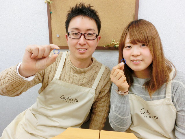 指輪を手作りした先輩カップル 愛知県豊川市　Yさん・Cさん