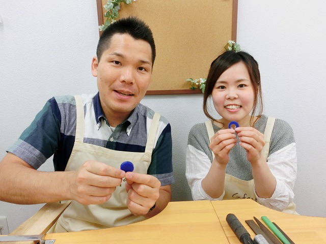 指輪を手作りした先輩カップル 愛知県稲沢市　Kさん・Kさん