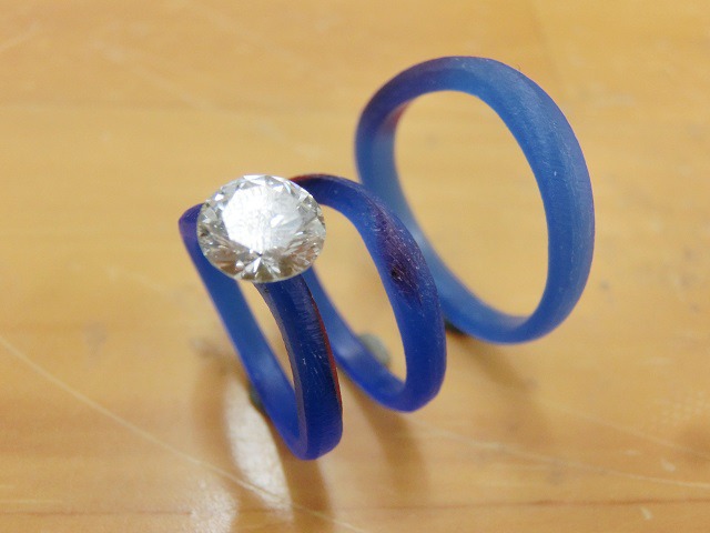 愛知県知多郡　Yさん・Aさんの指輪のワックス