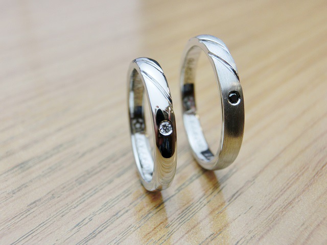 愛知県小牧市　Yさん・Mさんの手作り指輪