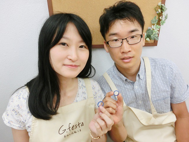指輪を手作りした先輩カップル 名古屋市名東区　Sさん・Yさん