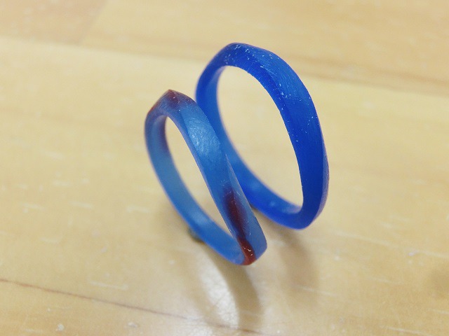 愛知県北名古屋市　Kさん・Yさんの指輪のワックス