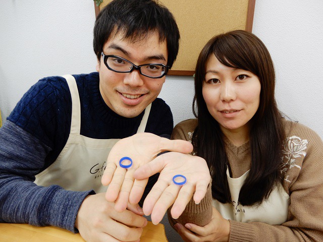 指輪を手作りした先輩カップル 愛知県稲沢市　Aさん・Aさん
