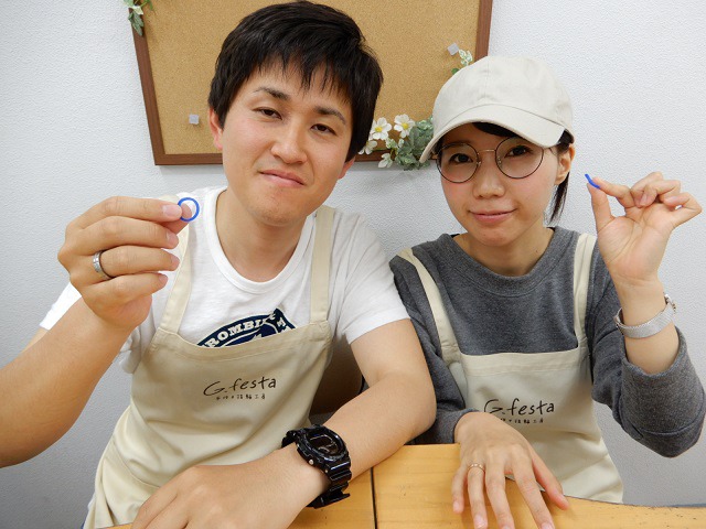 指輪を手作りした先輩カップル 愛知県刈谷市　Yさん・Cさん
