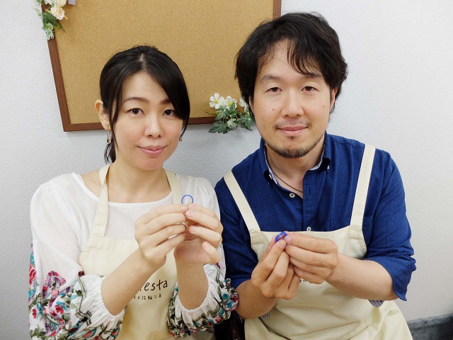 指輪を手作りした先輩カップル 愛知県名古屋市　Sさん・Tさん
