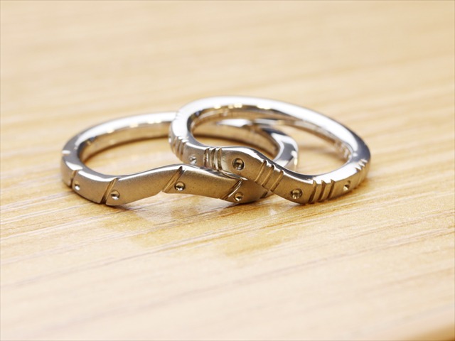 愛知県弥富市　Kさん・Aさんの手作り指輪