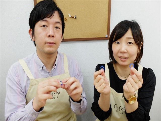 指輪を手作りした先輩カップル 神奈川県横浜市　Tさん・Mさん