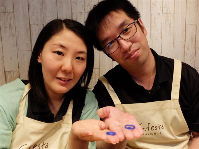 指輪を手作りした先輩カップル 岐阜県可児市　Jさん・Sさん