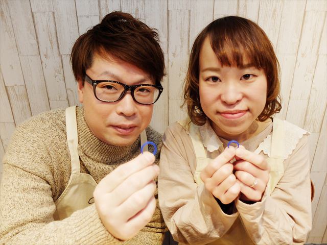 指輪を手作りした先輩カップル 愛知県刈谷市　Yさん・Mさん