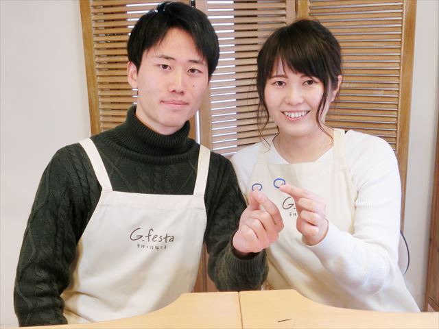 指輪を手作りした先輩カップル 岐阜県美濃加茂市　Kさん・Mさん