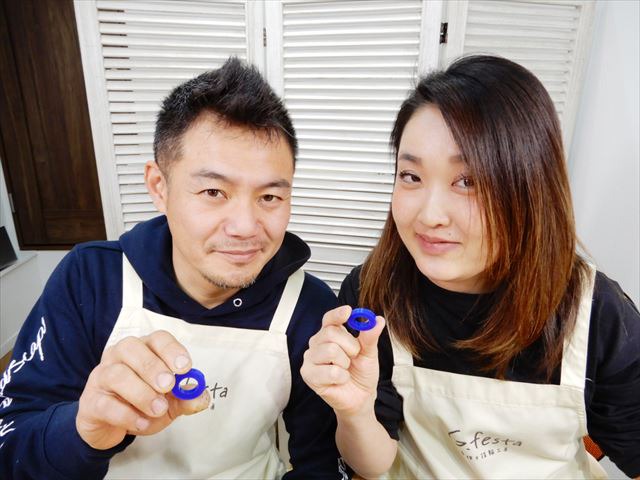 指輪を手作りした先輩カップル 愛知県名古屋市　Mさん・Yさん