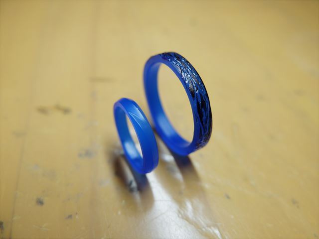 愛知県名古屋市　Yさん・Eさんの指輪のワックス