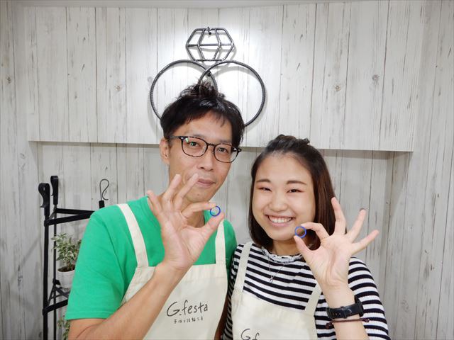 指輪を手作りした先輩カップル 愛知県名古屋市 Tさん・Kさん