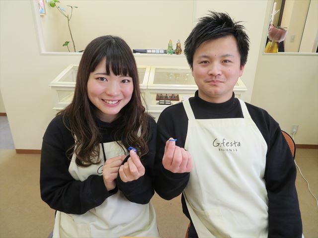 指輪を手作りした先輩カップル 三重県鈴鹿市　Yさん・Aさん