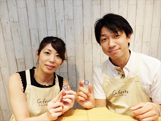 指輪を手作りした先輩カップル 愛知県江南市　Mさん・Mさん