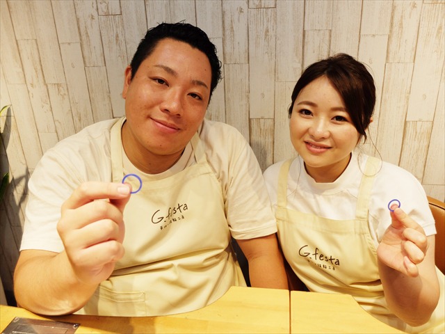 指輪を手作りした先輩カップル 愛知県春日井市　Yさん・Aさん