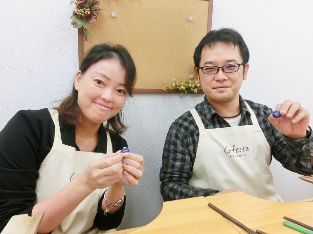 指輪を手作りした先輩カップル 愛知県名古屋市　Sさん・Sさん