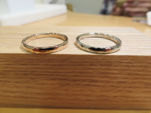 静岡県掛川市　Mさん・Mさんの手作り指輪