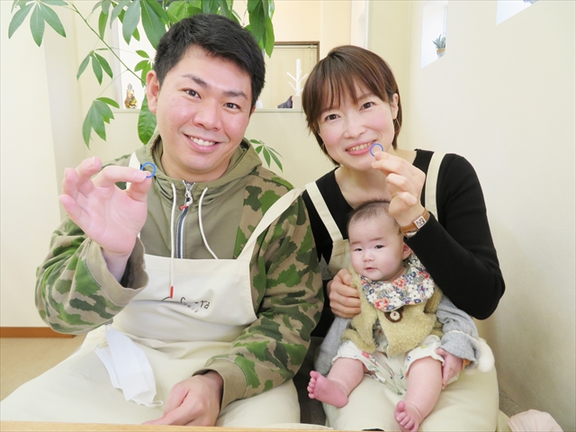 指輪を手作りした先輩カップル 三重県伊勢市　Yさん・Eさん