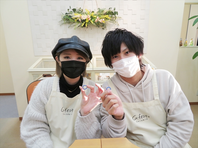 指輪を手作りした先輩カップル 三重県伊勢市 Kさん・Mさん