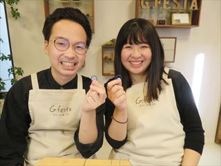 指輪を手作りした先輩カップル 岐阜県岐阜市　Yさん・Hさん