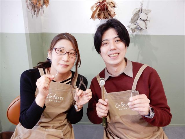 指輪を手作りした先輩カップル 愛知県大府市　Tさん・Mさん