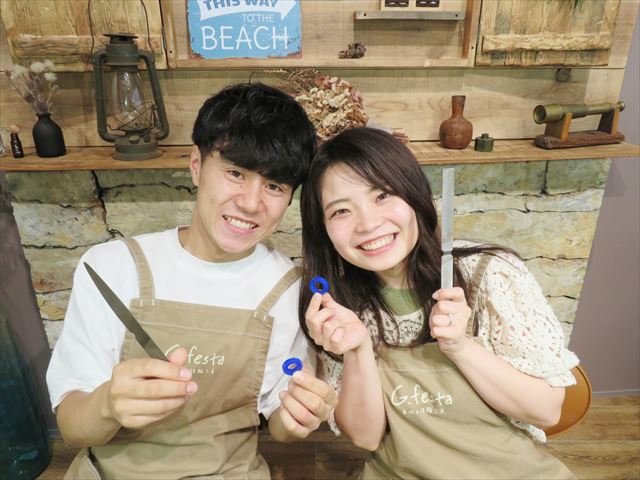 指輪を手作りした先輩カップル 岐阜県岐阜市　Tさん・Yさん