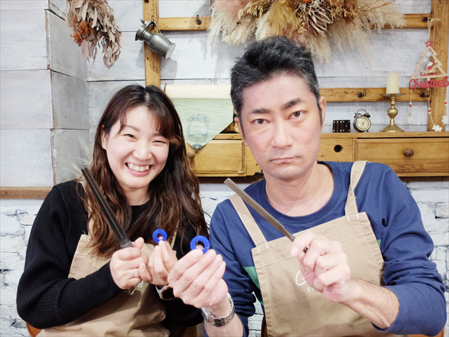 指輪を手作りした先輩カップル 岐阜県恵那市　Sさん・Cさん