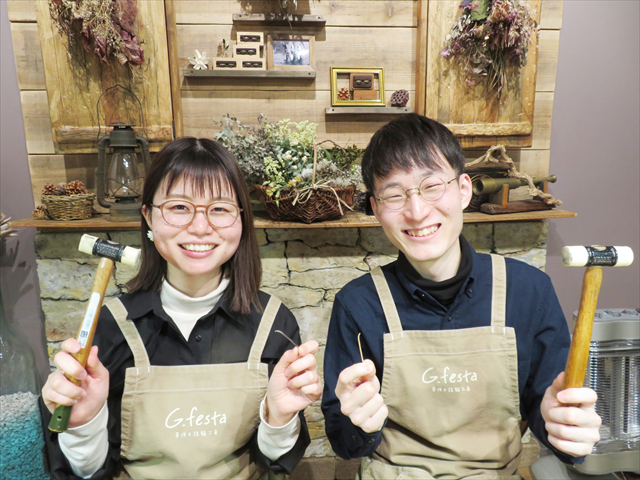 指輪を手作りした先輩カップル 静岡県浜松市　Dさん・Aさん