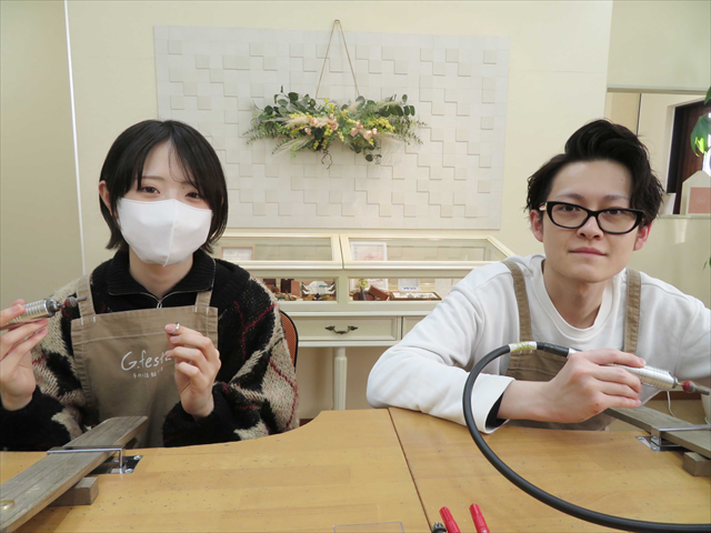 三重県多気郡　Ｋさん・Ｍさんの指輪のワックス