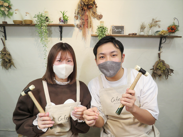 指輪を手作りした先輩カップル 静岡県浜松市 Rさん・Jさん