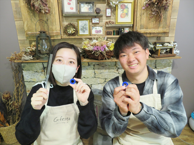 指輪を手作りした先輩カップル 愛知県一宮市 Yさん・Sさん