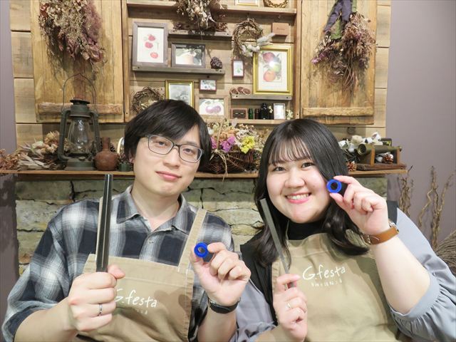 指輪を手作りした先輩カップル 愛知県名古屋市　Ｎさん・Ｙさん