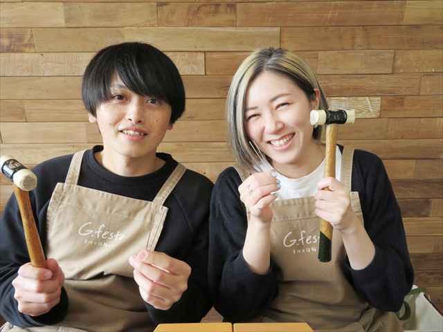 指輪を手作りした先輩カップル 三重県伊勢市　Ｙさん・Ｅさん