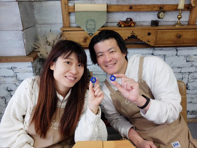 指輪を手作りした先輩カップル 愛知県名古屋市 Yさん・Mさん