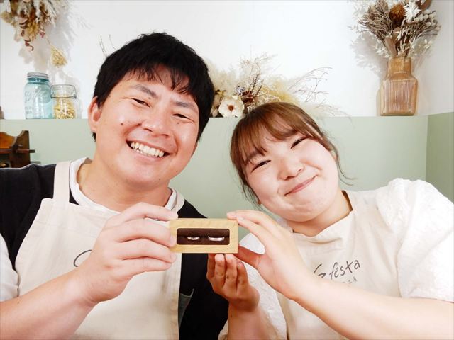指輪を手作りした先輩カップル 愛知県名古屋市　Ｋさん・Ｍさん