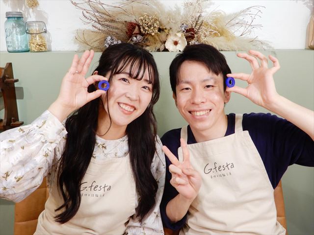 指輪を手作りした先輩カップル 愛知県名古屋市　Ｒさん・Ｍさん