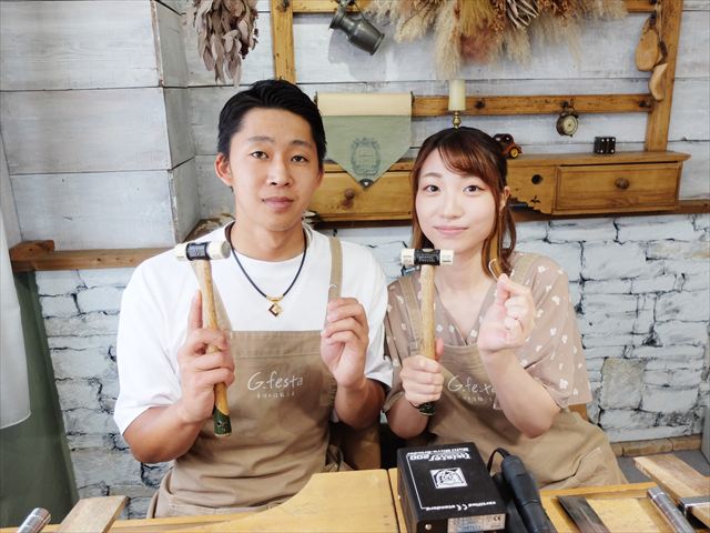 指輪を手作りした先輩カップル 愛知県名古屋市　Ｊさん・Ｋさん