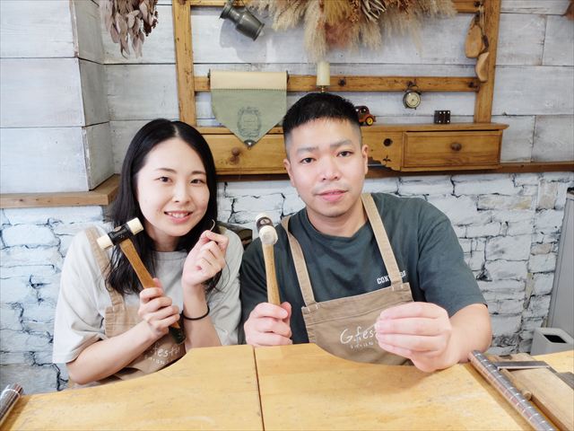 指輪を手作りした先輩カップル 愛知県一宮市　Ｔさん・Ｓさん