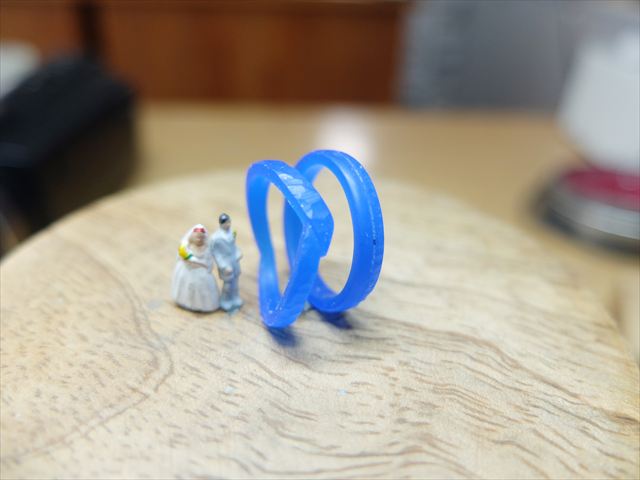 愛知県名古屋市　Eさん・Aさんの指輪のワックス