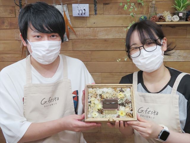 指輪を手作りした先輩カップル 三重県四日市　Yさん・Hさん