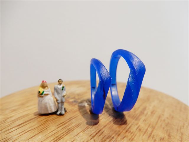 愛知県岡崎市　Tさん・Sさんの指輪のワックス