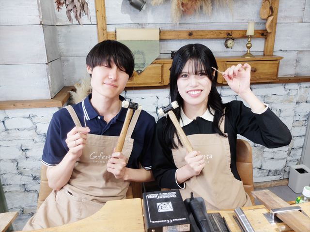 指輪を手作りした先輩カップル 愛知県名古屋市　Tさん・Aさん