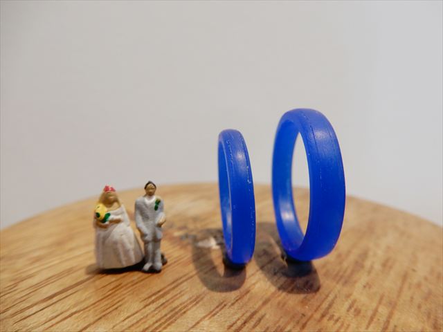 愛知県岡崎市　Ｈさん・Ｍさんの指輪のワックス