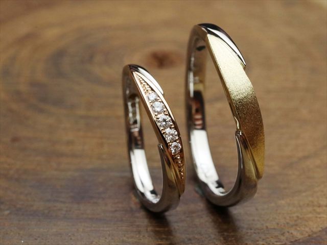 手作り指輪制作事例 三重県鳥羽市　Ｒさん・Ｈさん