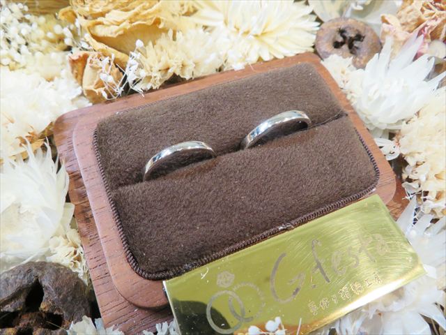 手作り指輪制作事例 静岡県菊川市　Kさん・Sさん