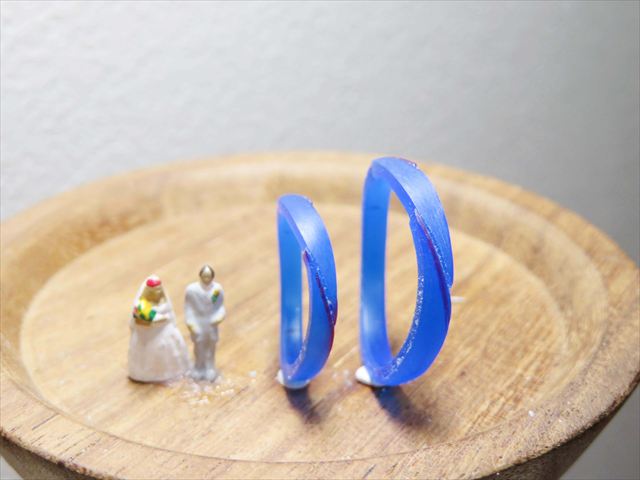 三重県鳥羽市　Ｒさん・Ｈさんの指輪のワックス