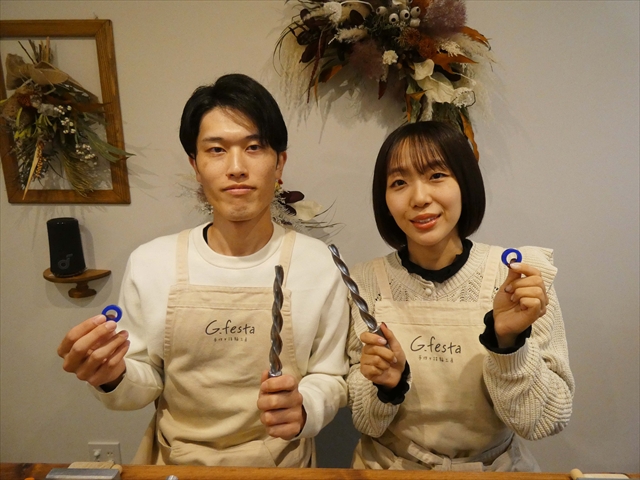 指輪を手作りした先輩カップル 愛知県みよし市　Ｈさん・Ｍさん