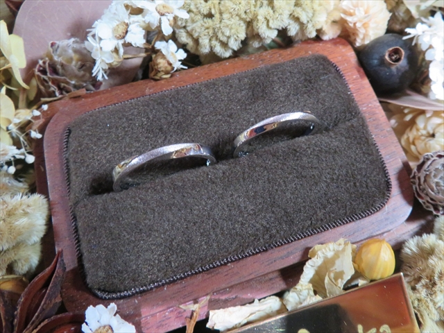 岐阜県高山市　Ｈさん・Ａさんの手作り指輪