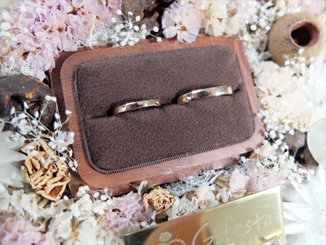 愛知県北名古屋市　Ｓさん・Ｍさんの手作り指輪